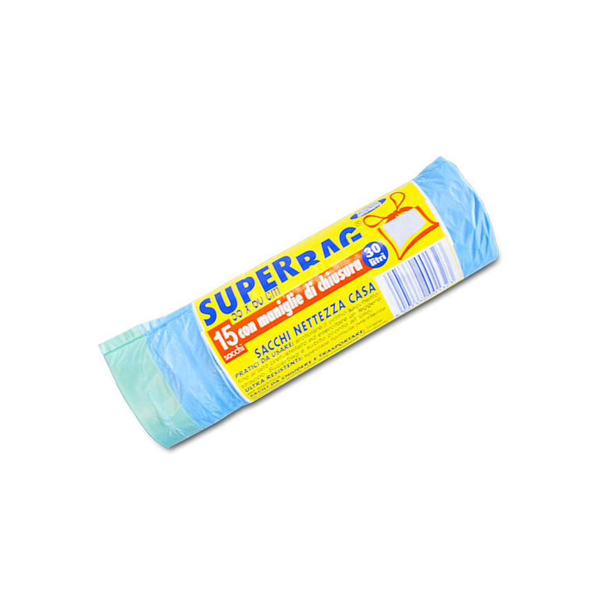 Rouleau de 15 sacs Superbag 55x60 cm