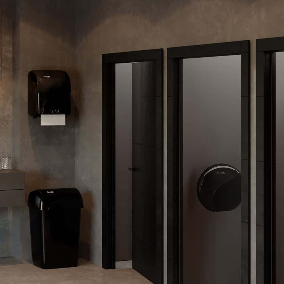 Distributeur de papier toilette Maxi Jumbo Identity noir