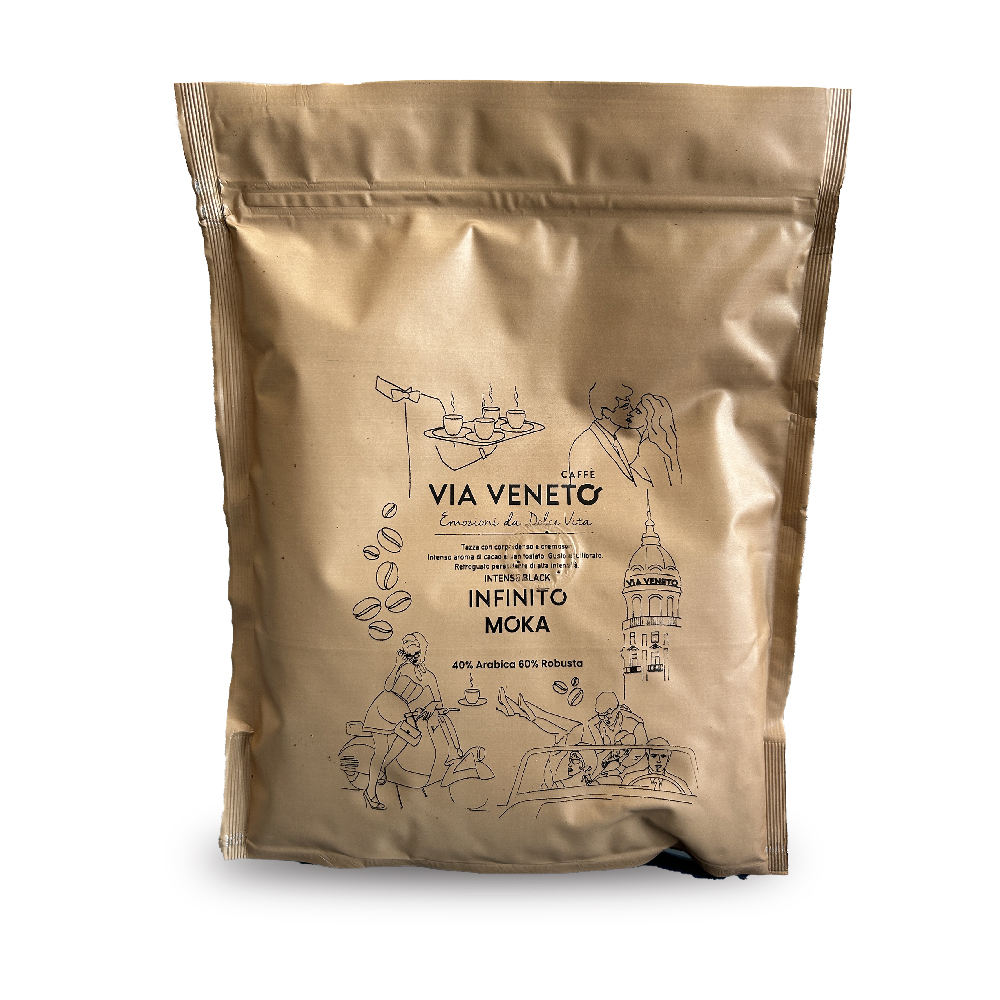 Café moulu pour moka Via Veneto Infinito blend 250 g