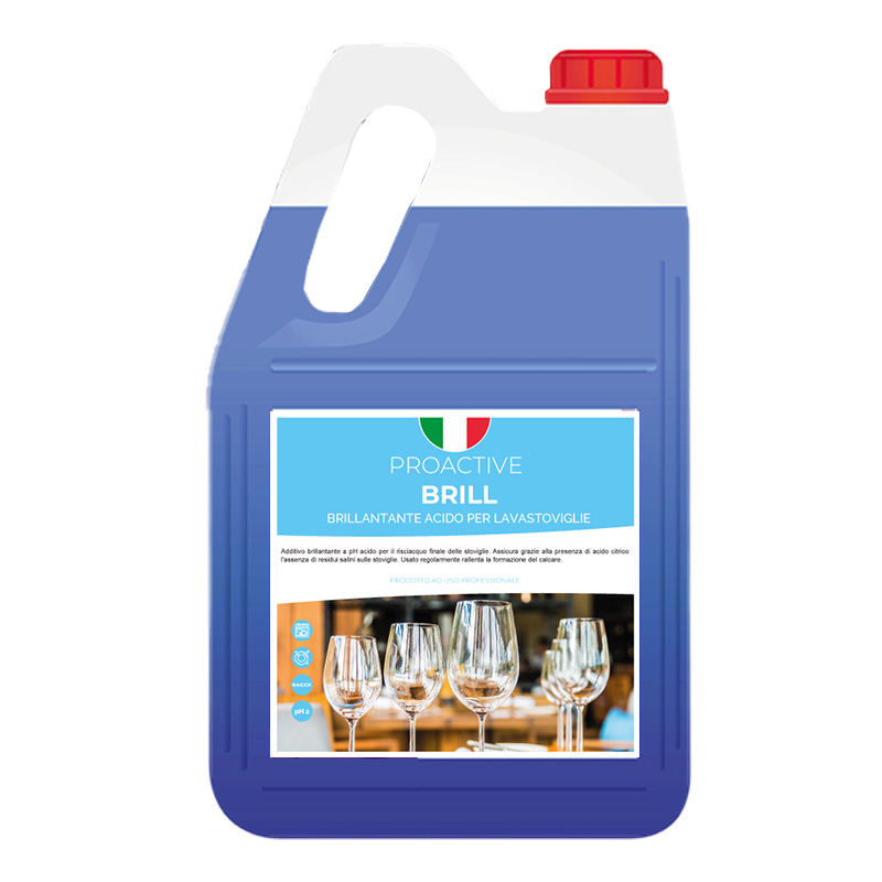 Produit de rinçage professionnel pour lave-vaisselle ProActive Brill 5 litres