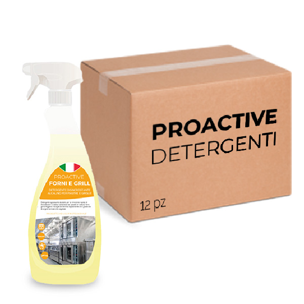 Boîte de 12 pièces de détergent détartrant pour fours et assiettes ProActive 750 ml