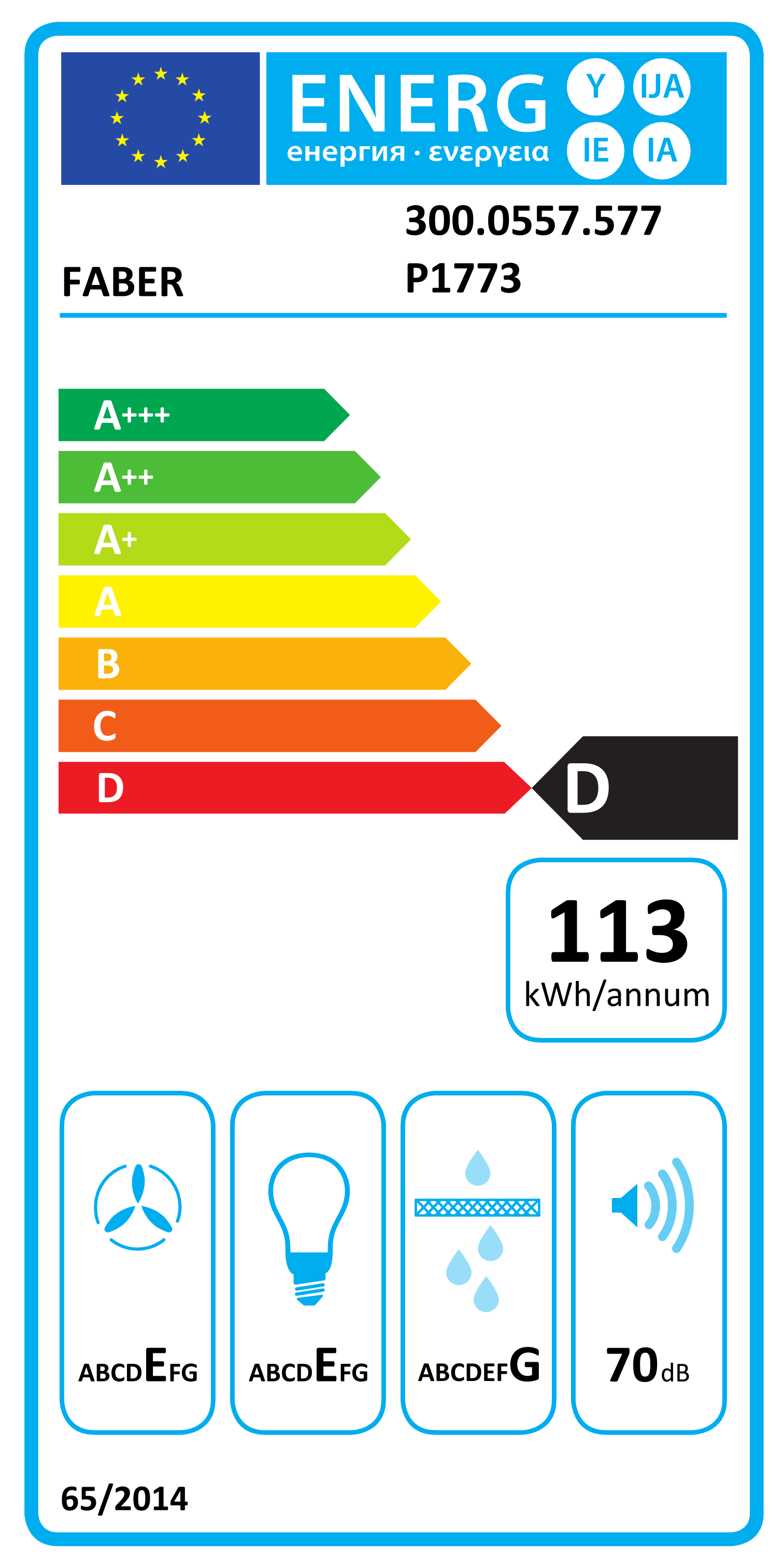 Scheda energetica EPREL Hotte de cuisine encastrée sous armoire 2740 SRM 90 cm, acier inoxydable, double moteur